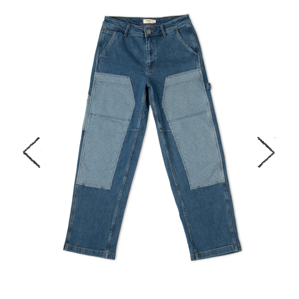 RIPTON INDIGO UTILITY JEANS